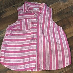 Kim Rogers Sleeveless Button-Down